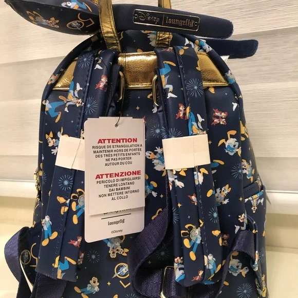 💰 SOLD 💰 Disney 50th Anniversary Loungefly Backpack & Ears - Picture 2 of 6